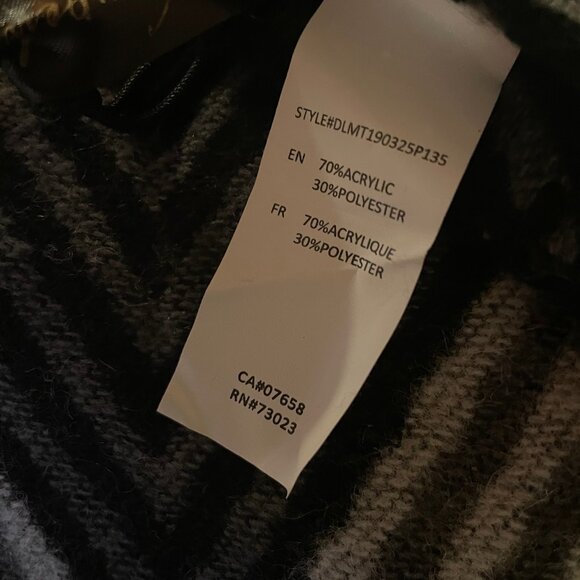 NWT Grey and Black shawl - Picture 3 of 3